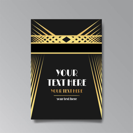 Art deco wedding invitation save the date card art nuevo. Luxury classic antique event cards design. VIP invite, Fancy party Gatsby invitation. thank you card. Vector vintage illustrationのイラスト素材