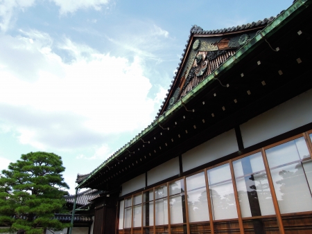 Kyoto, Japan - old Japanese architecture of Nijo Castle  Ninomaru Palace のeditorial素材