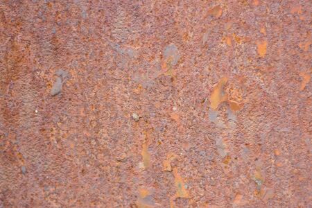 Old ginger brown rusted metal texture background. Iron surfaceの写真素材