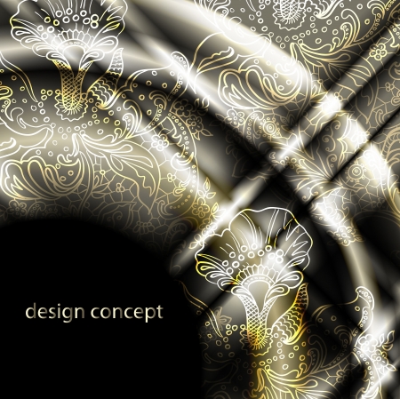 abstract vector background with a geometrical ornamentのイラスト素材