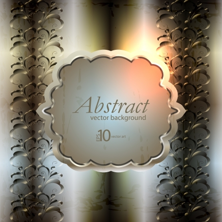 abstract vector background with a geometrical ornamentのイラスト素材