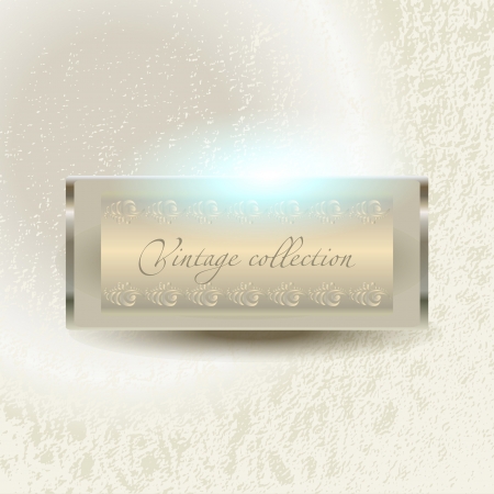 abstract vector vintage background with a geometrical ornamentのイラスト素材
