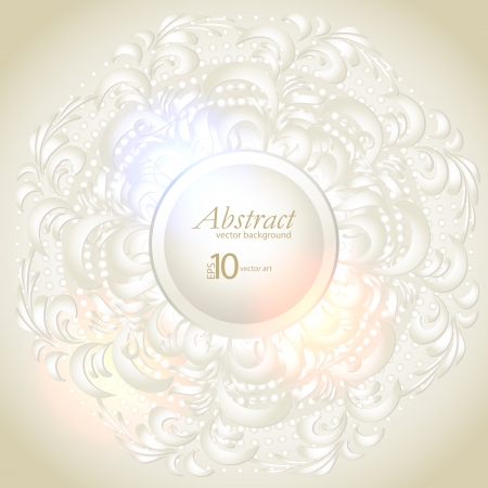 abstract vector background with a geometrical ornamentのイラスト素材