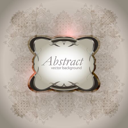 abstract vintage elegant  background with a textile ornamentのイラスト素材