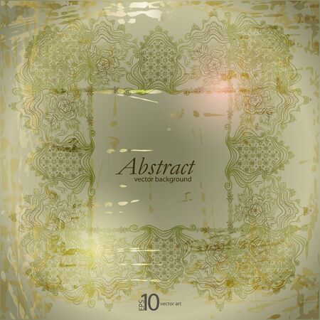 abstract vintage elegant  background with a textile ornamentのイラスト素材