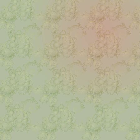 abstract vintage elegant vector background with a textile ornamentのイラスト素材