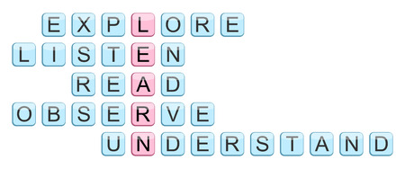 Crossword for the word learnのイラスト素材