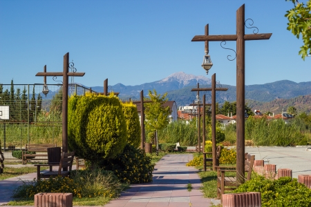 A recreational area in Fethiye, Turkeyの写真素材