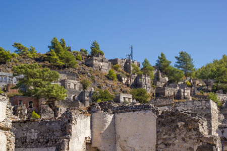 Ghost town (Kayakoy) in Turkeyの写真素材
