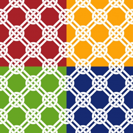 Celtic knot seamless patternのイラスト素材