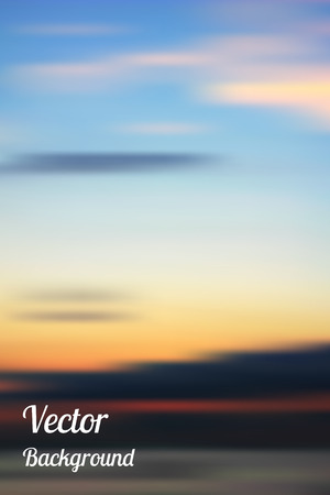 Blurred sky vector backgroundのイラスト素材