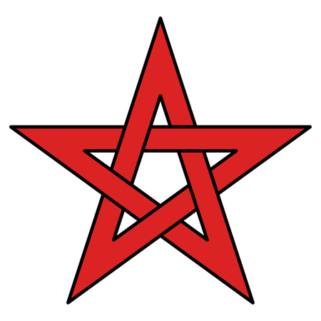 5point Celtic star knot pentagram vector illustrationのイラスト素材