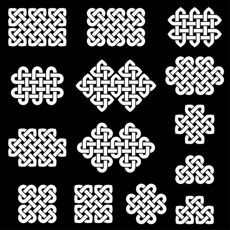 A collection of Celtic knotsのイラスト素材