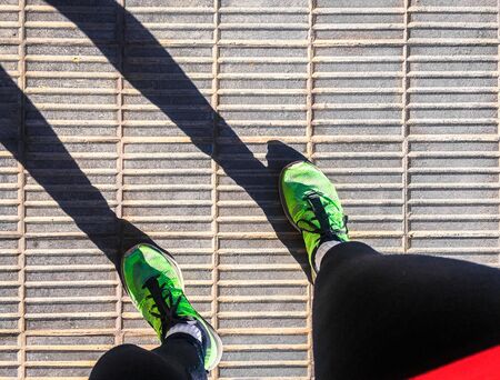 Person with the outfit to go running.の写真素材