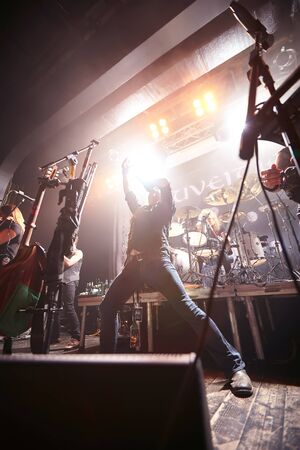 Eluveitie performing live at clubのeditorial素材