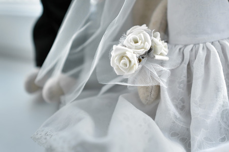 white wedding background. White flowerの写真素材