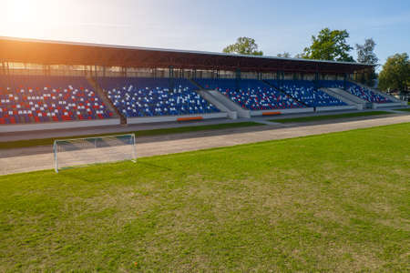 empty seats at the stadium.の写真素材