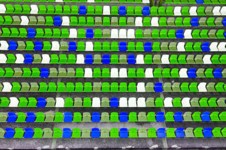 empty seats at the stadium.