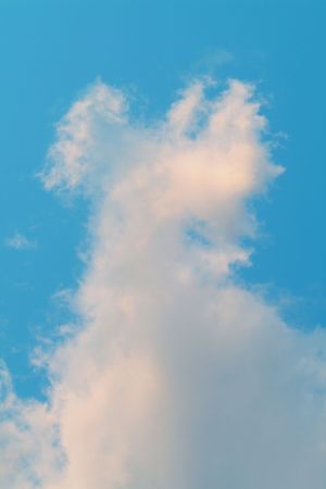 Fine clouds against the skyの写真素材