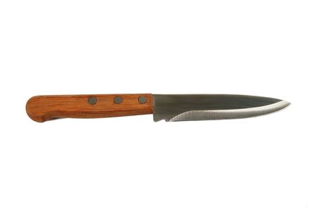 Kitchen knife on a white background