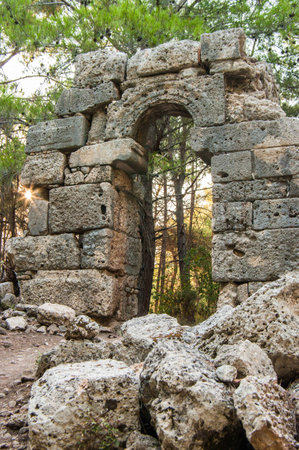 Ruins of the ancient Greek city of Phaselis in Turkey