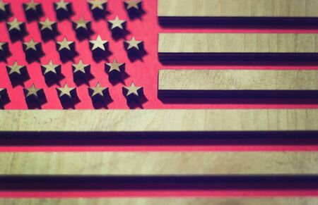 flag united states, in red tones, stylish designの写真素材