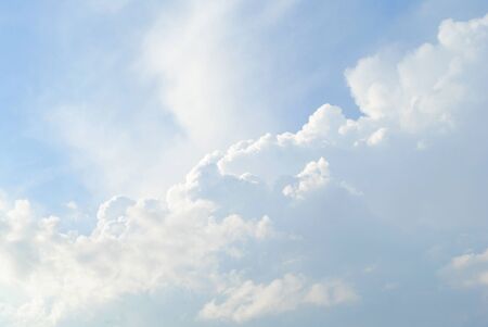 beautiful clouds on a sunny dayの写真素材