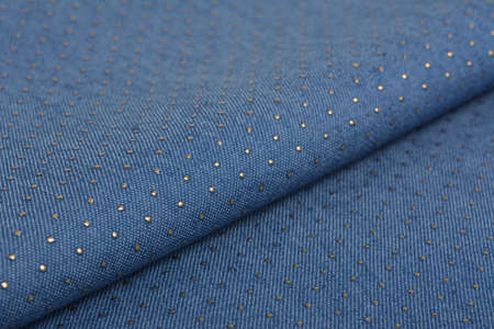 blue fabric texture, closeup, background. Use for sewing and tailoring, Sew dress and cloth