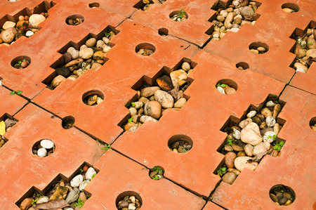 The red brick path