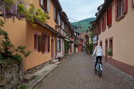 Beautiful city Kaysersberg in Alsace in France