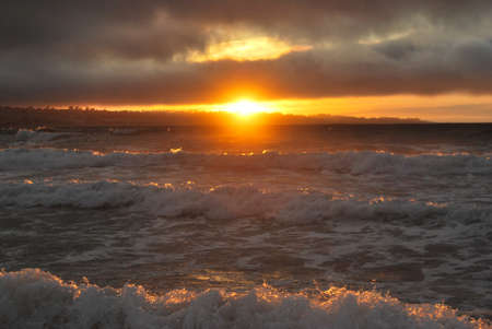 Sand City sunsetの写真素材