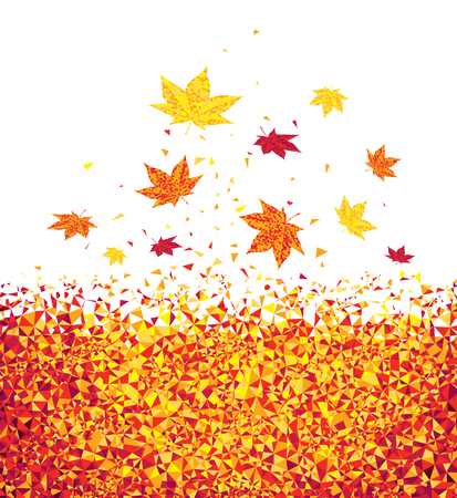 Autumn maple leaves のイラスト素材