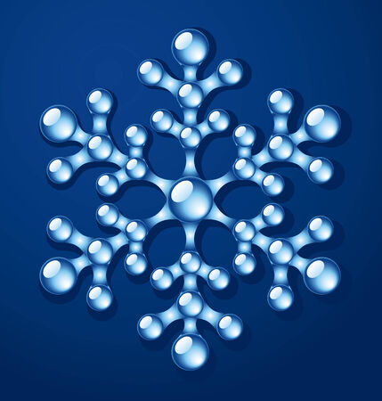 Closeup snowflake.  のイラスト素材