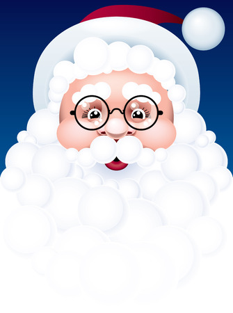 Santa face.のイラスト素材