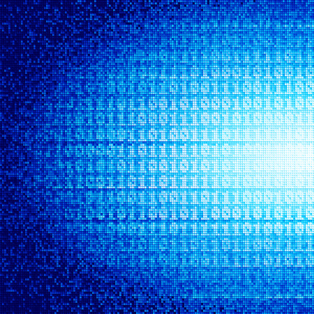 Abstract vector background with binary code.のイラスト素材