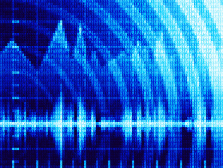 Blue abstract techno background