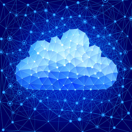 Cloud computing concept. Eps8 RGB Organized by layers Gradients usedのイラスト素材