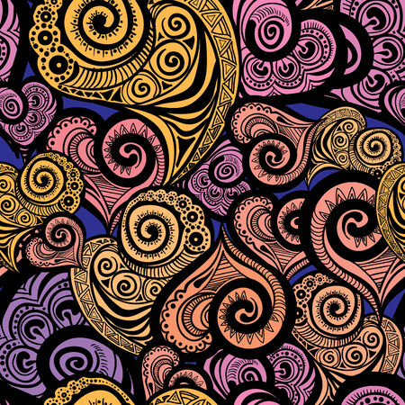 Original seamless pattern. Eps8. CMYK. Global colors. Gradients freeのイラスト素材