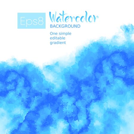 Imitation of watercolor background. Eps8. RGB. Global colors. One simple editable gradient usedのイラスト素材