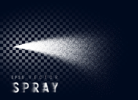 A Vector water spray mist on chess background. Eps8. RGB. One global color illustration.のイラスト素材