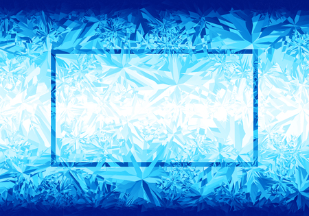 Blue ice background, vector illustration.のイラスト素材