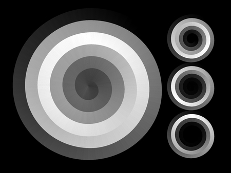 Abstract spiral background. Black and white halftone vectorのイラスト素材