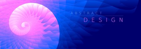 Abstract neon color gradient spiral backgroundのイラスト素材
