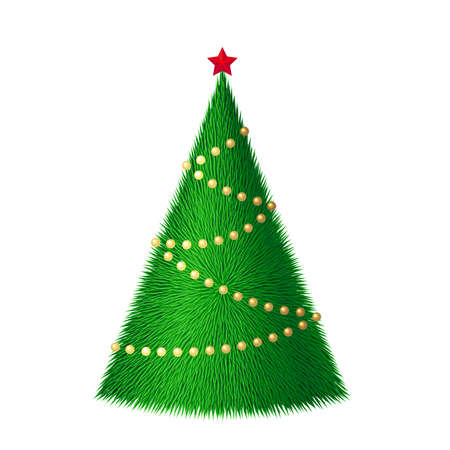 Abstract vector Christmas treeのイラスト素材