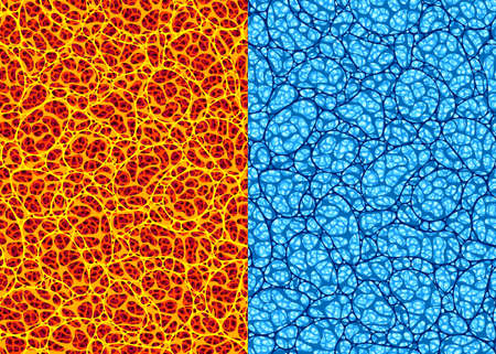 Abstract vector seamless pattern of organic texture similar to sponge, tuff or coralのイラスト素材