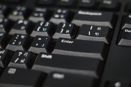 Keyboard enter keyの写真素材