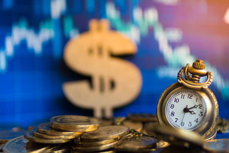 Every minute is always worth, time is money. Image use for business concept.の写真素材