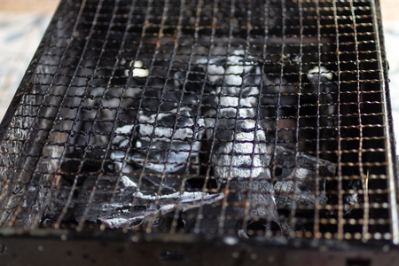 Grate is used to grill foodの写真素材