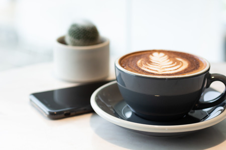 Coffee, energy to work in the morning. Have a break, food and beverage concept.の写真素材