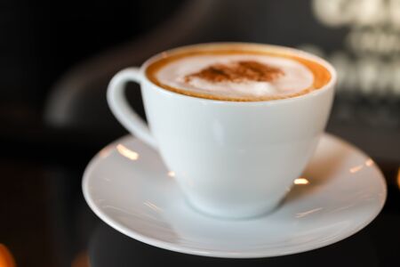Coffee cup in the morning for charge your energy, image use for food and beverage business conceptの写真素材